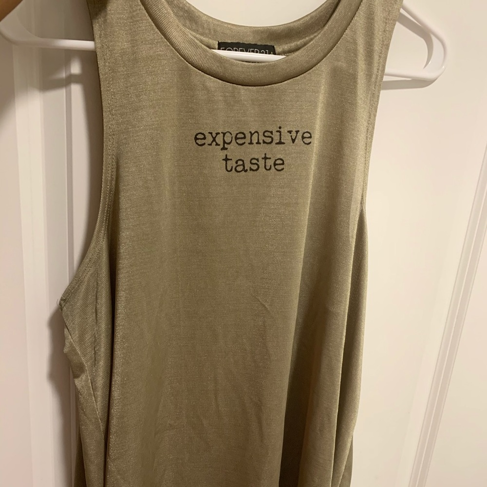 Gold Sheer Tank Top